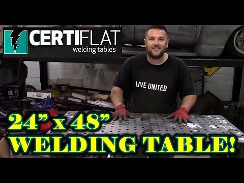 DIY: CertiFlat 24"x48" Heavy Duty Welding Table! LEGIT!!!