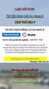 Thi giấy phép lái xe hạng B sẽ như thế nào? Hiểu được cấu trúc đề thi giúp bạn ôn thi có kết quả tốt nhất!!! #hoclaixe #hoclaixeoto #hoclaixeb2 #hoclaixeb1 #meolythuyet600cau #11baisahinh #banglaixe #banglaixehanoi #daotaolaixehanoi | Dạy Lái Xe B2