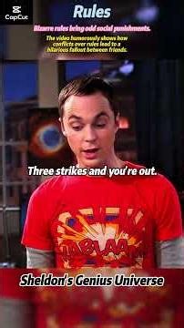 Big Bang Theory | Sheldon’s Three-Strike Rule Goes Too Far 😂🍟 #BigBangTheory #Sheldon #Penny