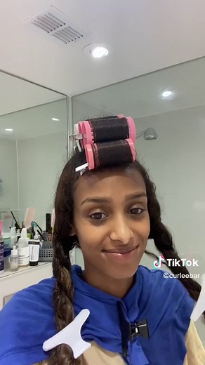 Blowout Curls Tutorial with Hair Rollers