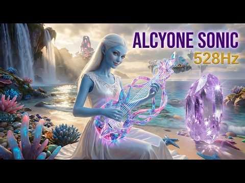 NEW EARTH CODES: Alcyone Sonic Activation | Pleiadian Crystal Healing | 4K Soundscape 528Hz
