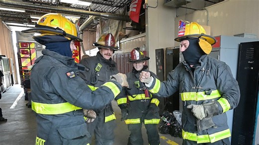 Netherlands fire fighters visit Detroit firefighters to cross train between the two countries