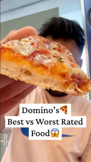 Trying Domino’s Best & Worst Rated Food 😱| Food Review #dominos #pizza #foodreview #food