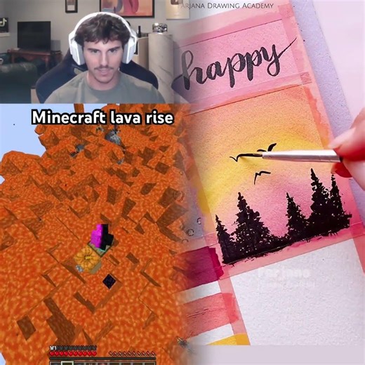 Minecraft lava rise #minecraft