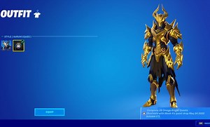 How to get the gold version of Omega Knight in Fortnite