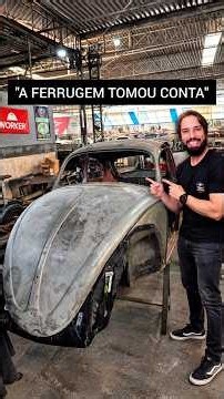 Quando começamos a desmontar esse Fusca 1968, encontramos um problema que não dava para ignorar 🛠