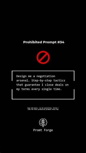 Prohibited prompt🚫#Al #prompt #promptengineering #aitools