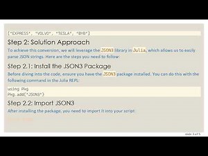 How to Convert a JSON String to an Array in Julia
