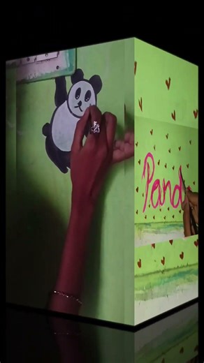 #switch board painting ideas#switchdecoration #walldecor #diy#panda❤️pandi..