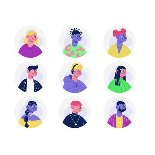 Dynamic Character Animation Showcase with Unique Styles and Expr