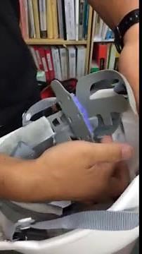 ヘルメット内装の外し方