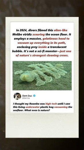 This Weird ALIEN Creature Is Vacuuming The Ocean Floor! 🌊👾 #OceanLife #Nature #DeepSea