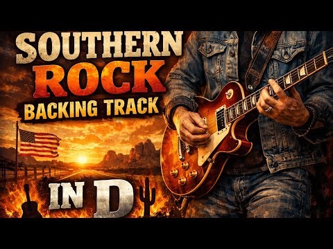 SOUTHERN ROCK BACKING TRACK IN D