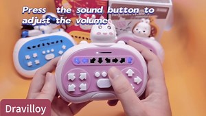 Portable Handheld Dance Game Machine - Fun Fidget Toy for Kids and Adults - 4 Modes of Play - Adjustable Volume - Sensory Toy for All Ages (Blue)