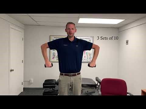 Goal Post exercise for shoulder stability.
