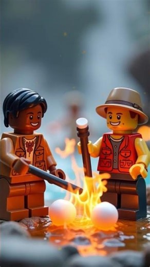 Lego Tourists Visit Azores Volcano Islands