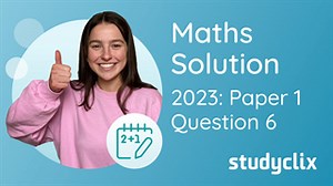 Studyclix: Leaving Cert Maths – 2023 State Ordinary P1 Q6 | Studyclix