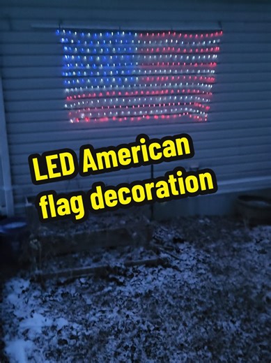 LED American Flag Decoration #americanflag #america #outdoordecor #tiktokshopspringglowup #tiktokshopcreatorpicks