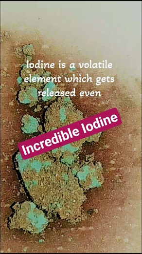 Inorganic chemistry Iodine magic 🌋✨#shorts #scienceexperiment