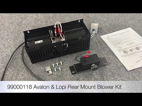 99000118 Avalon & Lopi Rear Mount Wood Stove Blower Kit Overview