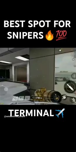 Snipers spot at Terminal✈️💯 #codm #gaming #secret