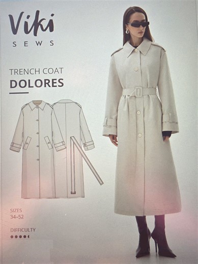 Dolores Trench Coat Pattern: Easy Printing Process