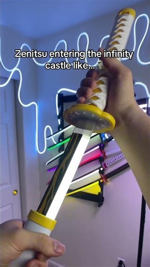 My Zenitsu Katana Is Now GLOWING In My Room 🤩 ⚡️