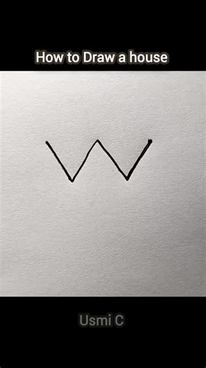 Usmi Creation on Instagram: "How to Draw a house"