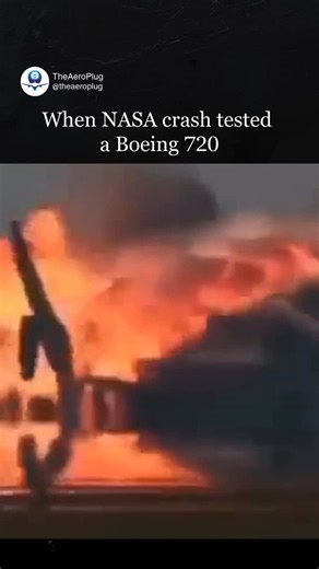 Aviation Videos | Planespotting | Edits on Instagram: "In 1984, NASA intentionally crashed a Boeing 720 in one of the most ambitious aviation experiments ever conducted. Known as the Controlled Impact Demonstration, the goal wasn’t destruction — it was survival. The aircraft was remotely piloted and filled with test dummies, sensors, and experimental fuel additives designed to reduce post-crash fires. Engineers wanted to understand how aircraft structures fail, how fire spreads, and how passenge