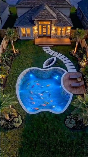 Guy builds Apple swimming pool before Apple CEO arrives #shorts