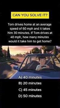 Can you solve it? Rate and Time Trap