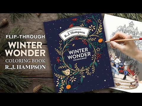 Winter Wonder Coloring Book | All 25 Hand-Drawn Illustrations
