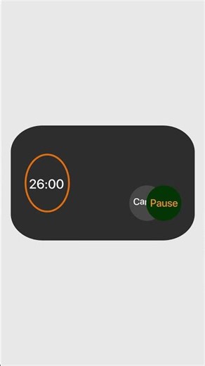 Apple timer animation Apple UI