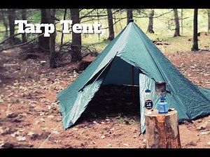 How to make a 2 man tent using a tarp - ( Tarp tent tutorial )