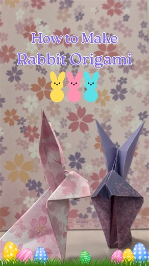 Learn how to make an origami Rabbit for Easter Weekend! 🐇 See the steps in more detail here: 👉 Origami Inspirations by Origami.me 🎵 Easter Bunny by HeartDrumMachine #CGJLA #SouthernCalifornia #Arizona #Origami | Consulate General of Japan in Los Angeles