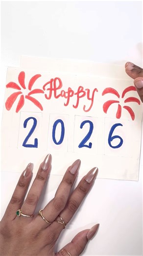 Sliding New Year Card 🎉 Easy Handmade Greeting Card DIY