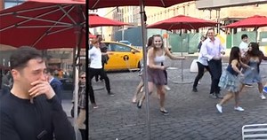 This flash mob surprise proposal will go down in history!