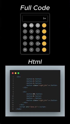 Javascript Calculator Full Code 💻