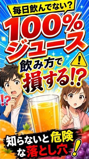 【手軽に栄養チャージ！100%ジュースの効果と賢い飲み方】