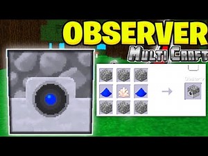 ✔ #shorts Multicraft - HOW TO USE A OBSERVER AND ACTIVATE IT (Tips and tricks) XREALM 🐼