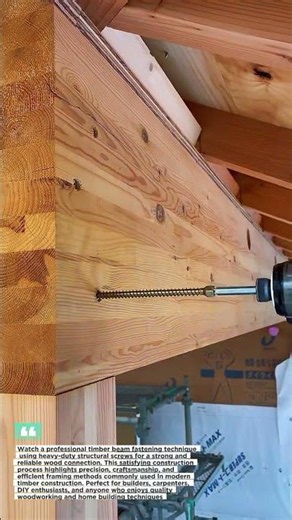 Timber Beam Fastening Done Right #Woodworking #Construction #Carpentry