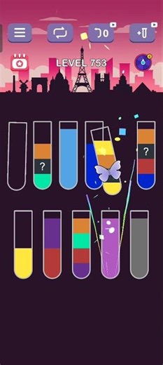 water sort puzzle level 753 guru #games