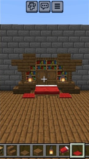 Minecraft Reader's Bed 📚🛏️ | Cozy Reading Bed Design! || Royal Gaming #shorts