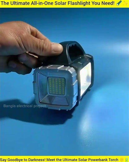 Ultimate Multi-Functional Solar Flashlight & Emergency Light Review! 🔦☀️#SolarFlashlight