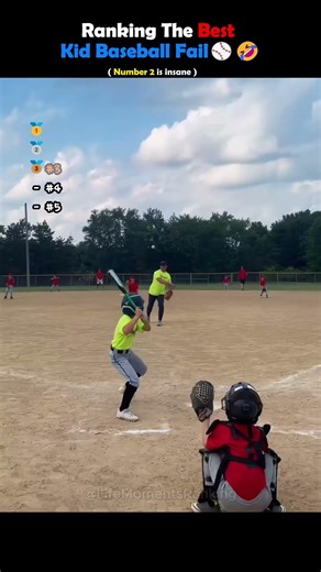 Ranking The Best Kid Baseball Fail⚾🤣#ranking #best #kids #baseball #fail