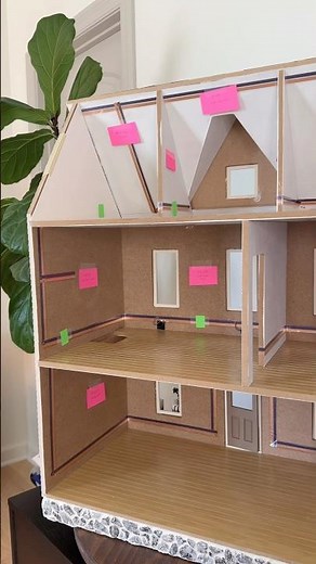 Prepping Unfinished Dollhouse Walls For Liner