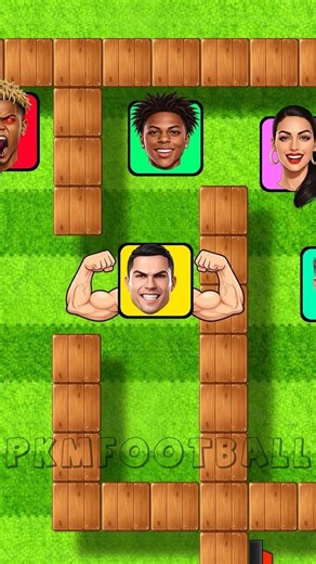 RONALDO & ISHOWSPEED & MESSI & GEORGINA ⚽ FOOTBALL MAZE CHALLENGE #7 – NEW LEVEL! WHO WINS? 😱🔥