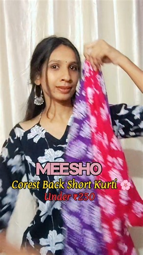 Trending Corest Short Kurti ♥️#youtubeshorts #viralvideo #meeshofinds #meesho #trending #shortkurti
