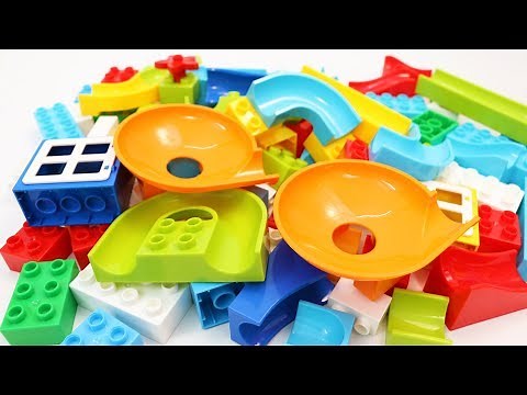Building Blocks Construction Toys 97pcs Marble Run with Plates