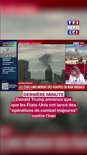 🔴 D.Trump annonce que les États-Unis ont lancé des "opérations de combat majeures" contre l'Iran｜LCI